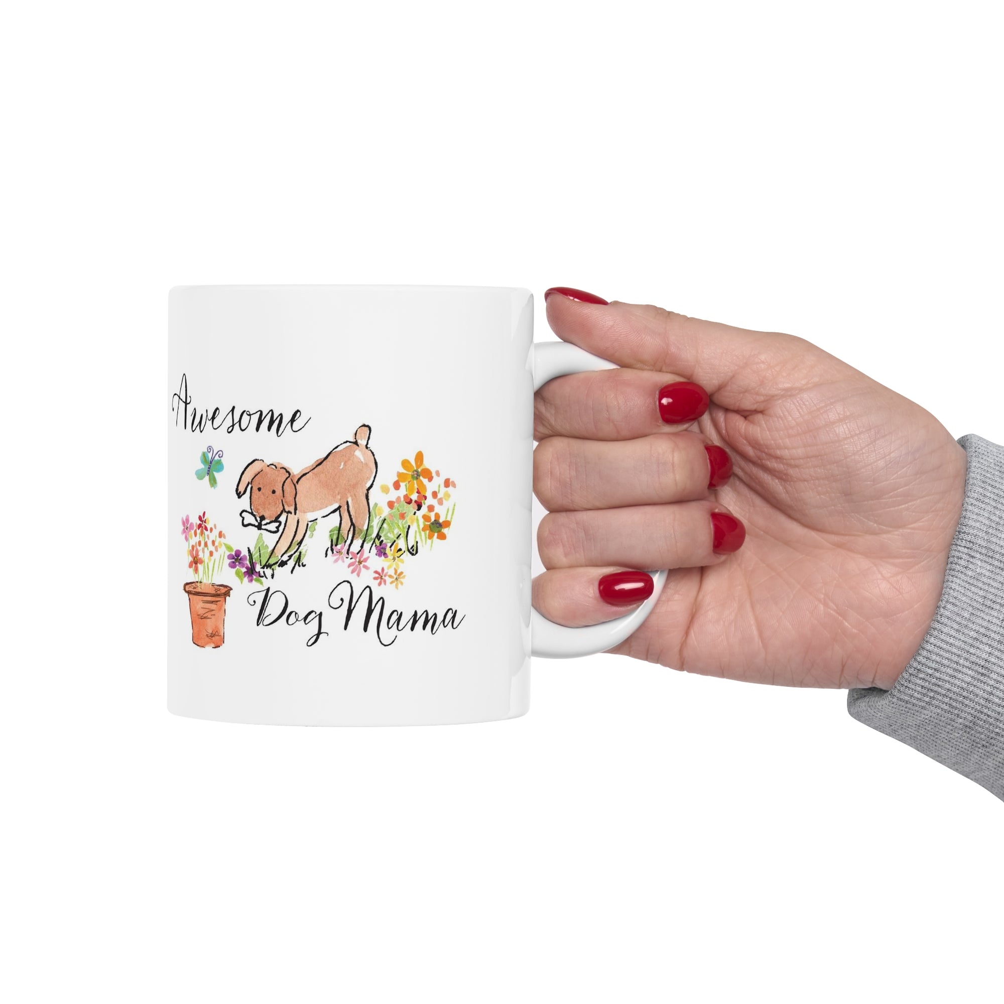 Awesome Dog Mama Ceramic Mug 11oz