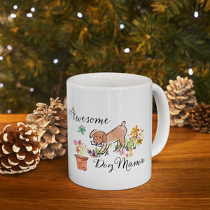 Awesome Dog Mama Ceramic Mug 11oz