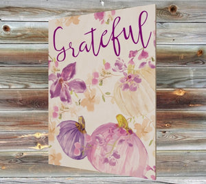 Grateful Purple Pumpkins Art Print