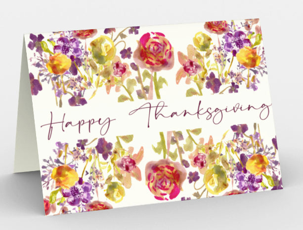 Happy Thanksgiving Greeting Card Set