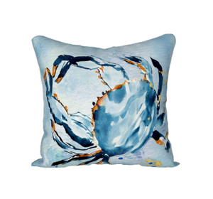 Blue Crab 18" X 18" Pillow Cover
