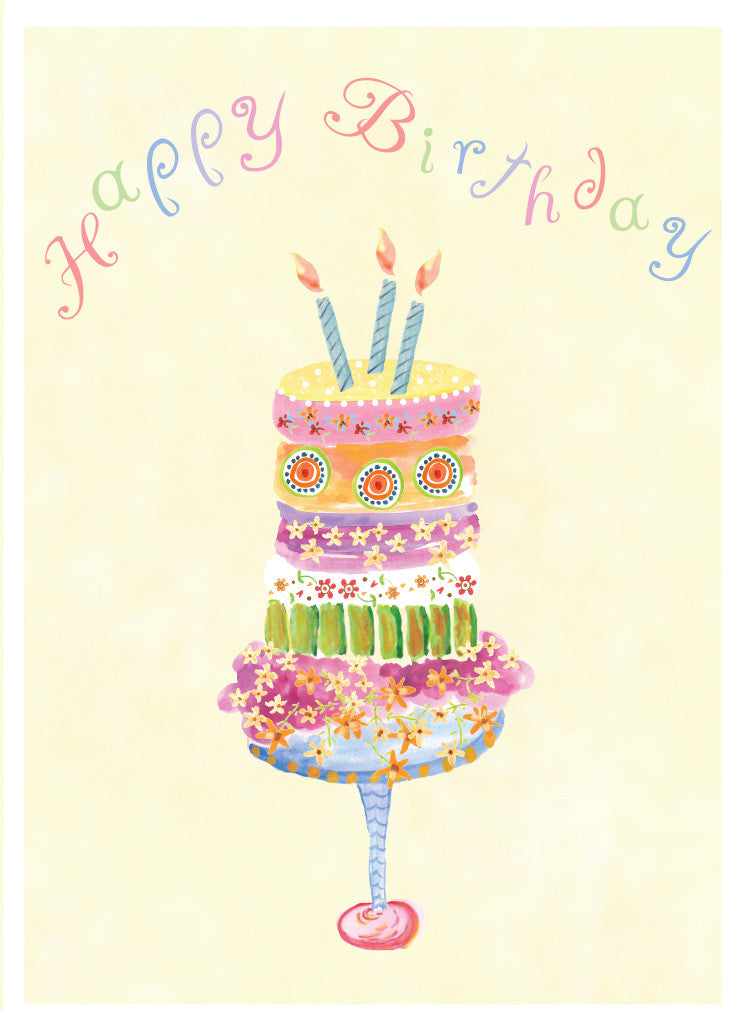 Daisy Cake Birthday Card - Dreams After All