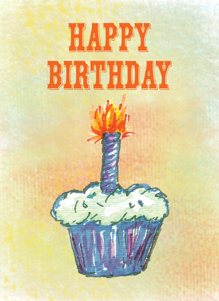 Funky Cupcake Birthday Card - Dreams After All