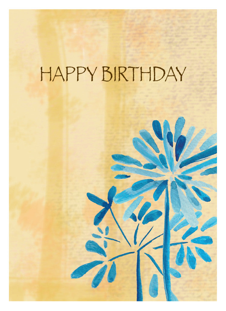 Blue Whisp Birthday Card - Dreams After All