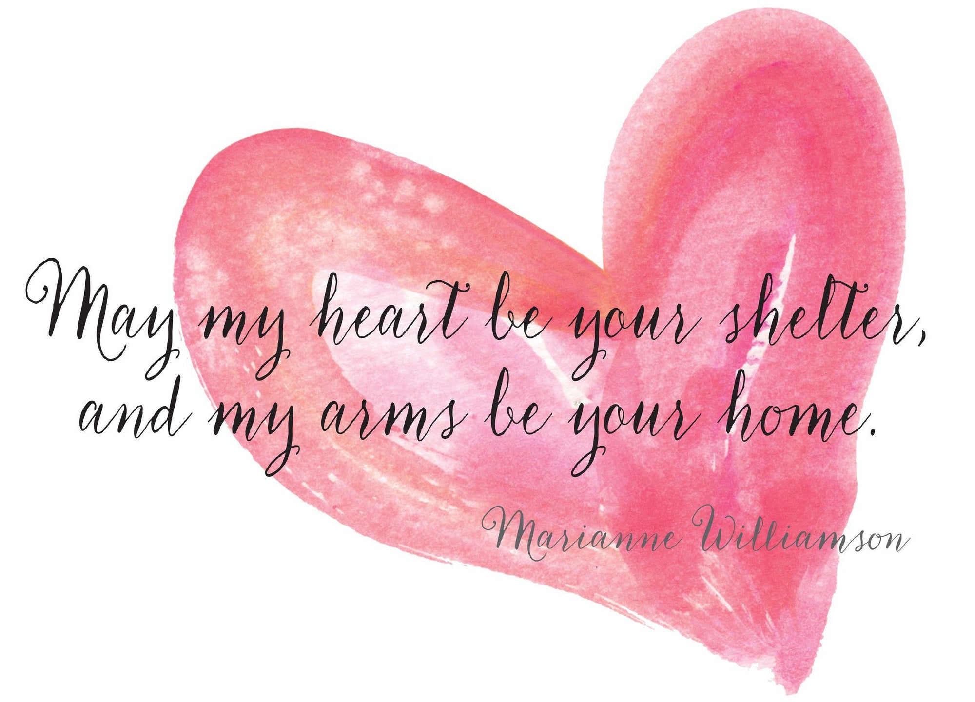 May My Heart Be Your Shelter Blank Card - Dreams After All