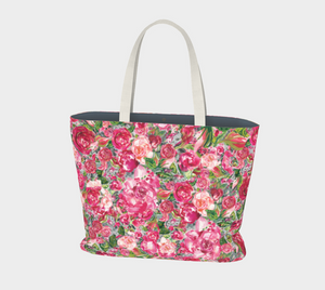 Love and Roses Large Tote Bag