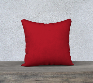 Joy Stockings White 18" x 18" Pillow Cover / with Red Back