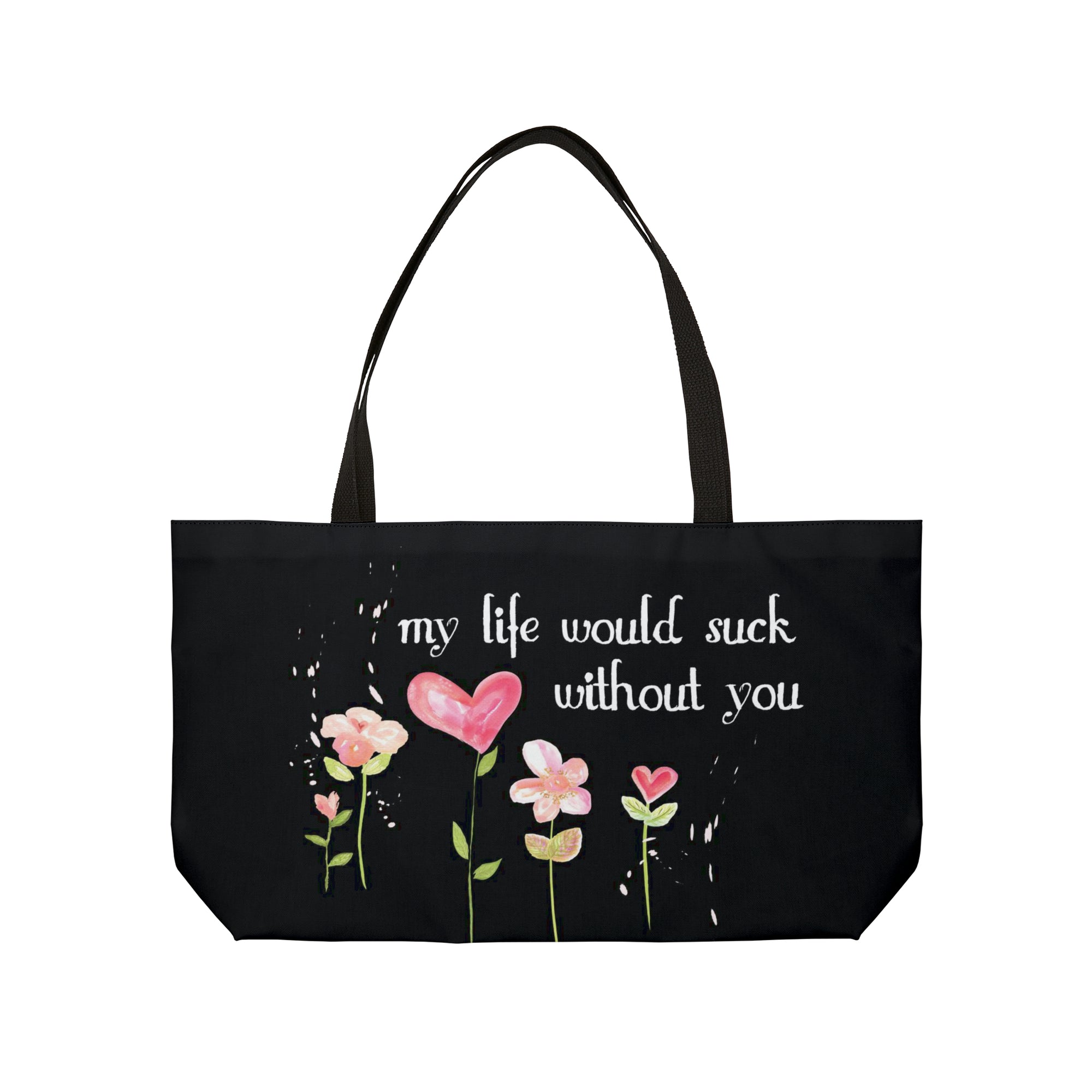 Funny Valentine Market Tote Bag | Market Tote Bag Black | Weekender Tote | Book Bag
