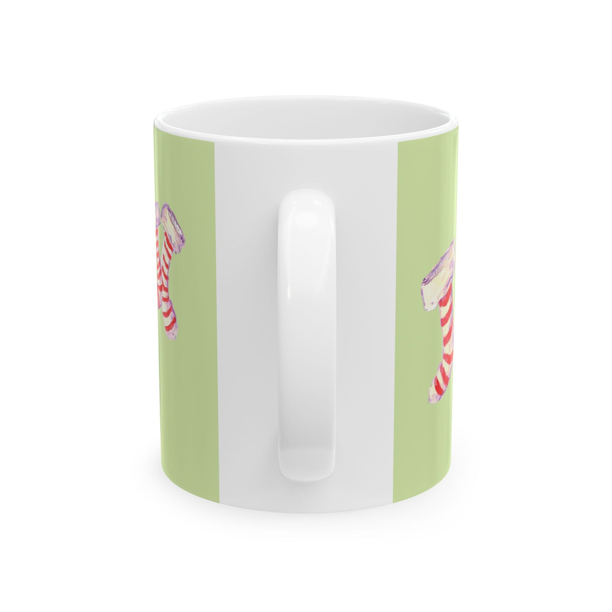 Christmas Stocking Ceramic Mug - Holiday Coffee Cup, Winter Gift, Seasonal Decor, Festive Kitchenware, Cute Mug for Gifts