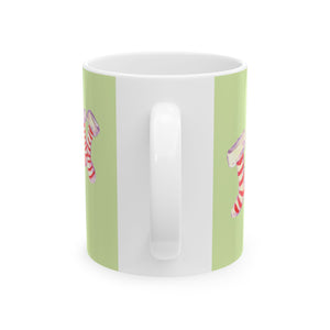 Christmas Stocking Ceramic Mug - Holiday Coffee Cup, Winter Gift, Seasonal Decor, Festive Kitchenware, Cute Mug for Gifts