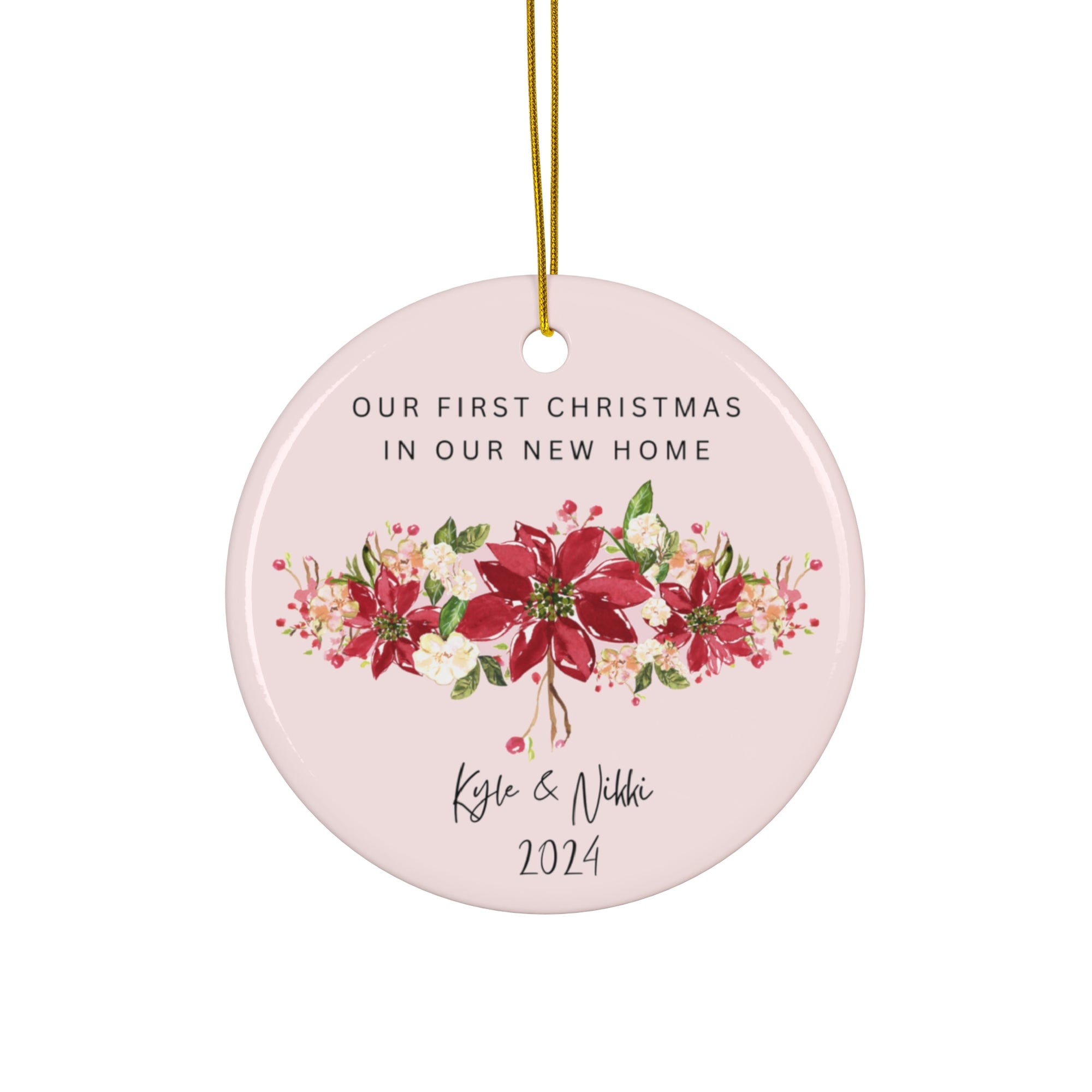 Christmas Personalized Ceramic Ornament | Personalized Christmas Ornament |