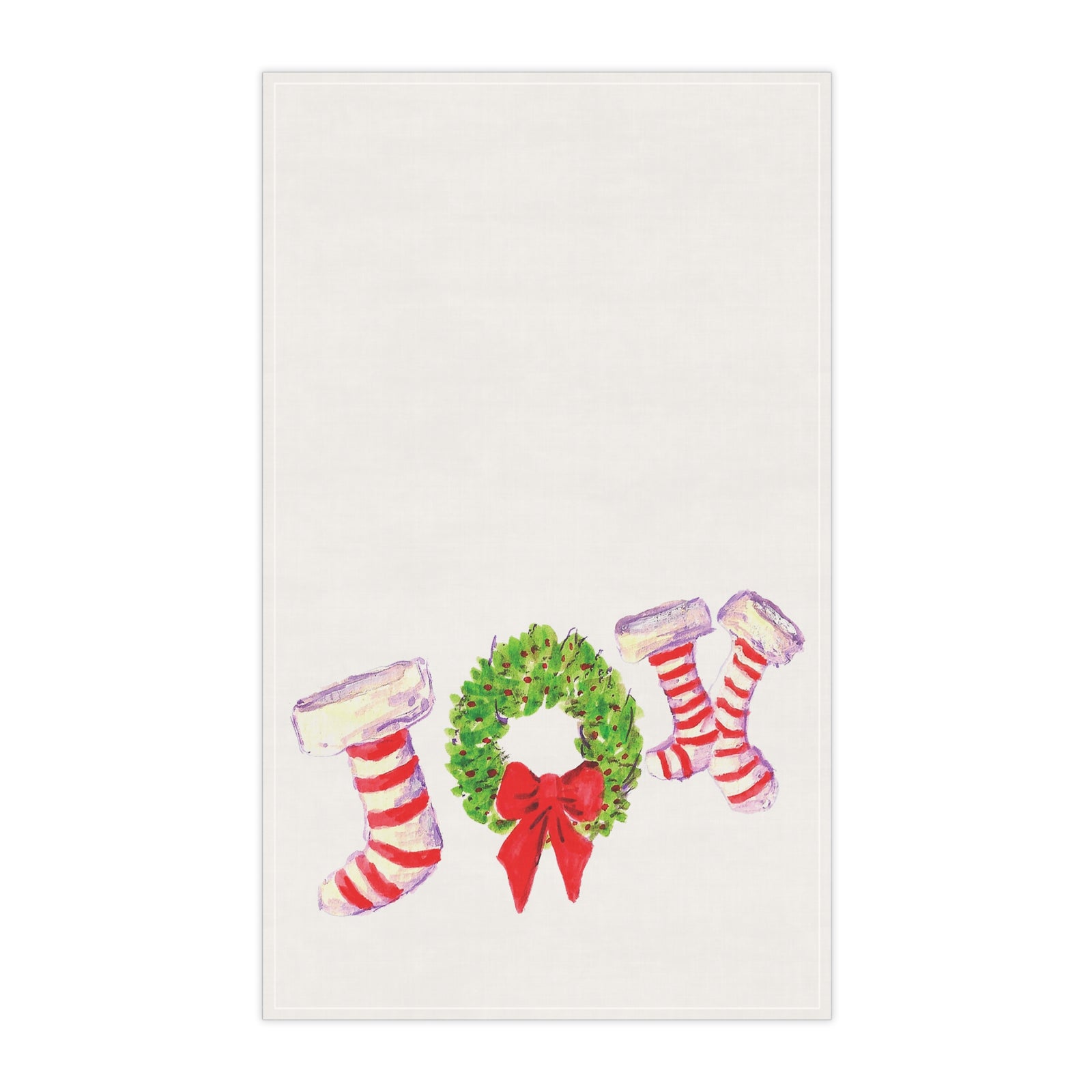 Festive Christmas Tree Tea Towels, Christmas Holiday Kitchen Decor, Christmas Gift, Llama and Tree Design, Cotton Dish Towels, Home Accessories