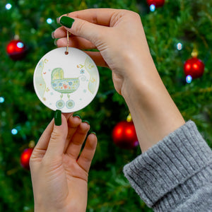 Personalized Baby Boy First Christmas Ornament | Baby's First Christmas Personalized Ceramic Ornament