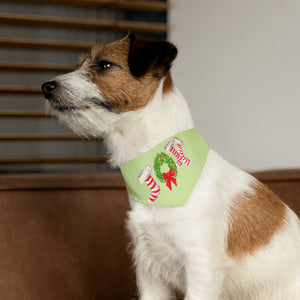 Festive Holiday Pet Bandana, Christmas Dog Accessory, Cute Pet Collar Scarf, Cheerful Pet Gift, Seasonal Dog Apparel