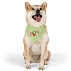 Festive Holiday Pet Bandana, Christmas Dog Accessory, Cute Pet Collar Scarf, Cheerful Pet Gift, Seasonal Dog Apparel
