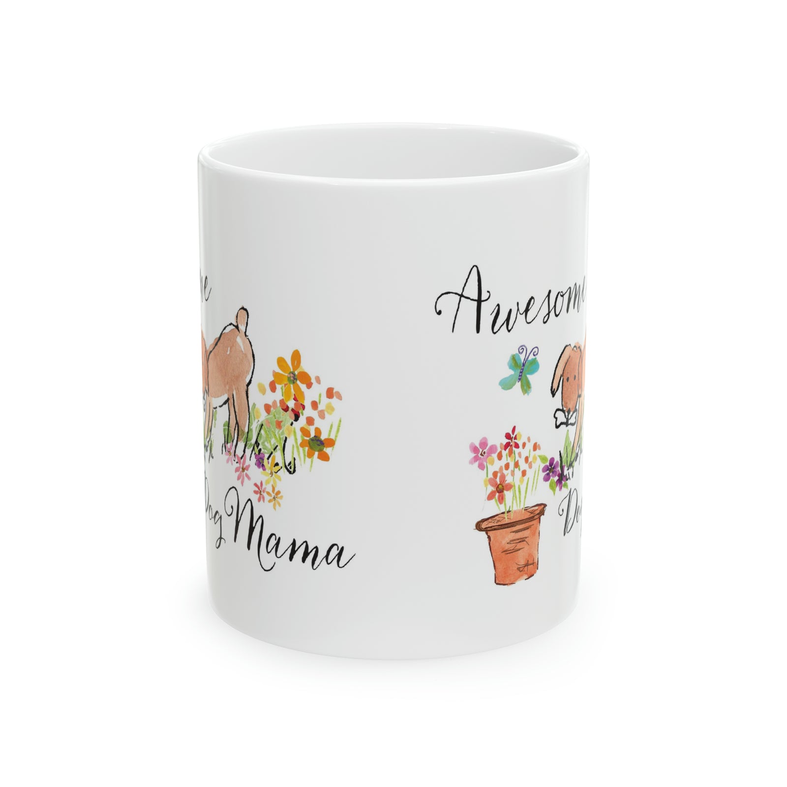 Awesome Dog Mama Ceramic Mug, 11oz