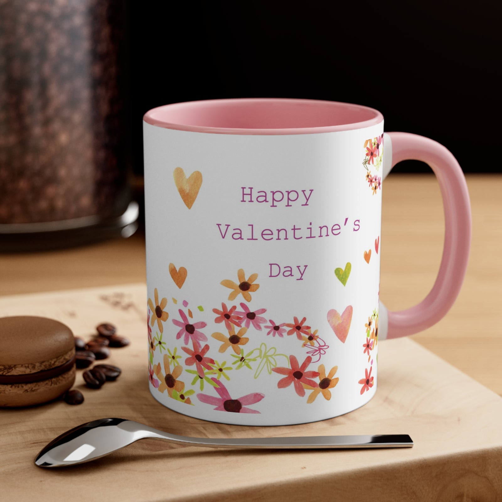 Valentine’s Day Daisy Hill Coffee Mug, 11oz