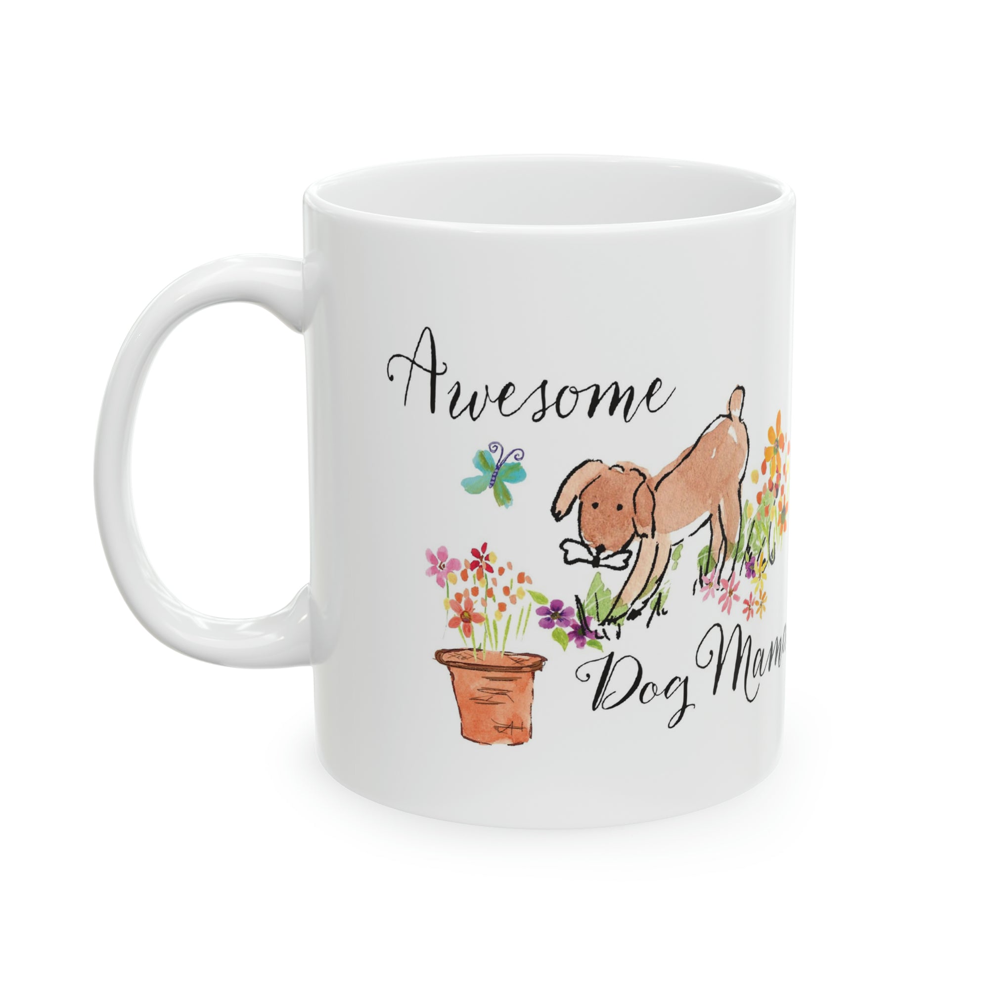 Awesome Dog Mama Ceramic Mug, 11oz