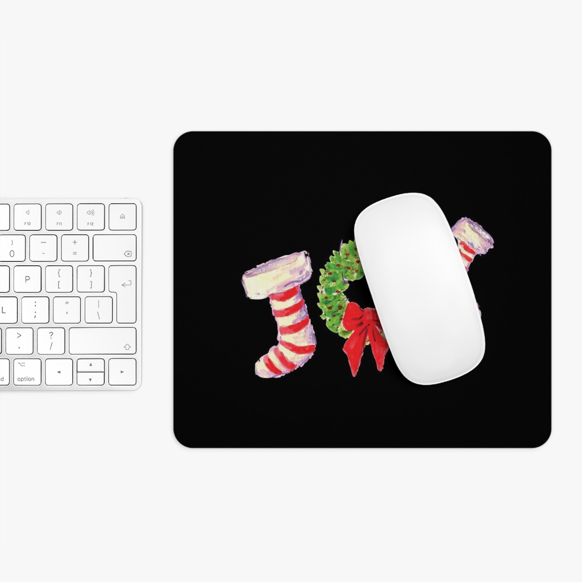 Christmas Office Mouse Pad | Mouse Pad for Work | Tech Holiday Gift | Computer Christmas Present