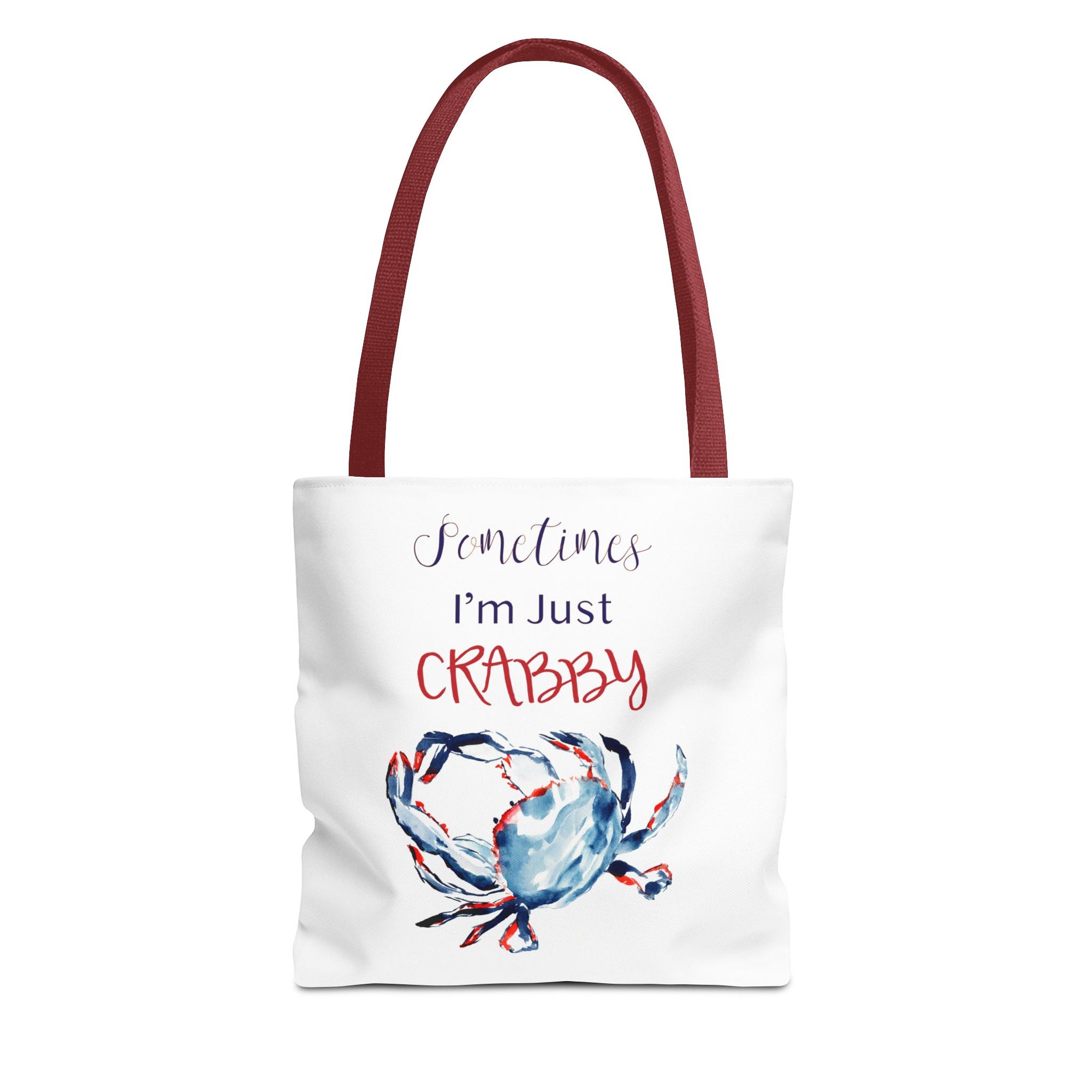 Patriotic Crab Tote Bag | Ocean Travel Bag | Funny Tote Bag