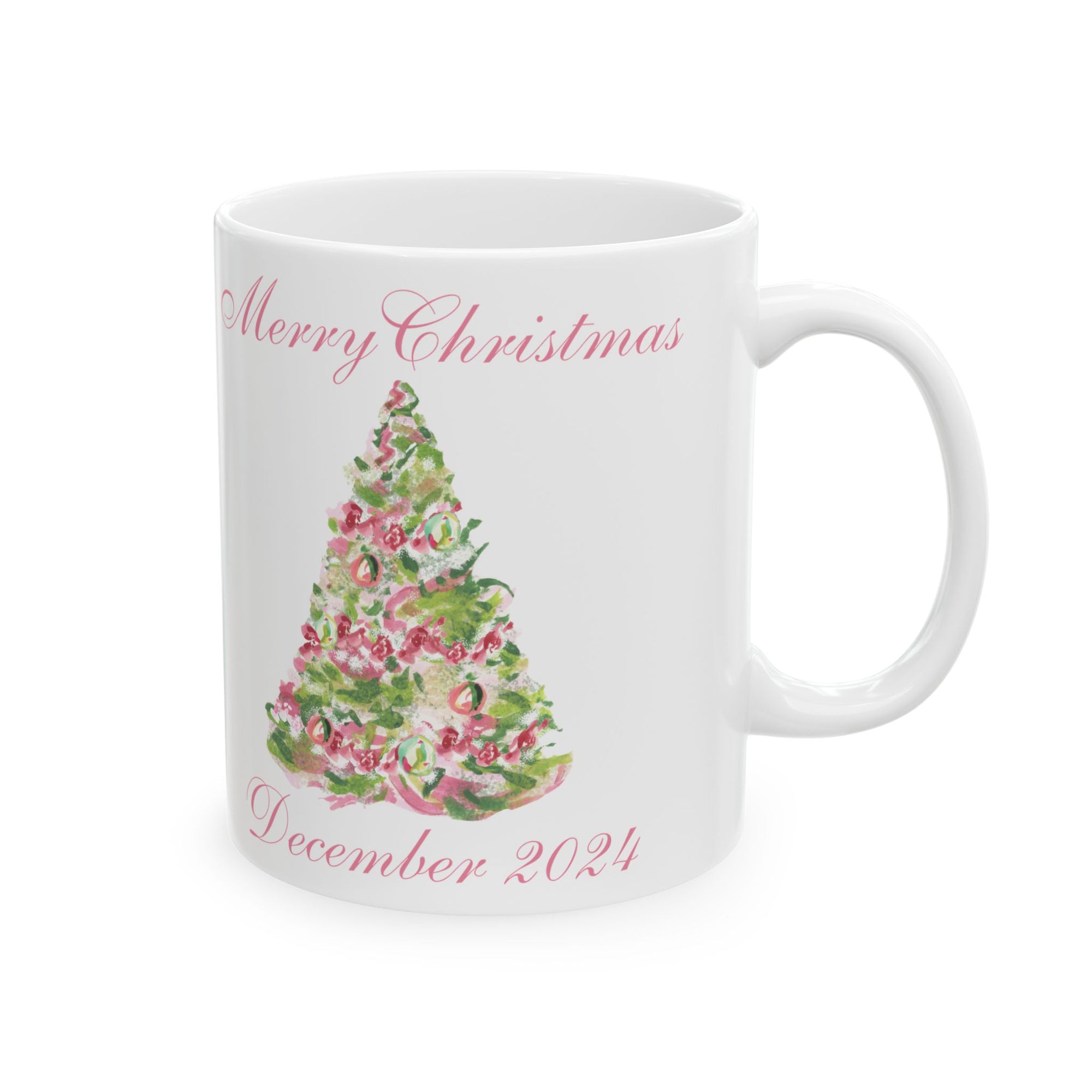 Merry Christmas Ceramic Mug, (11oz, 15oz)