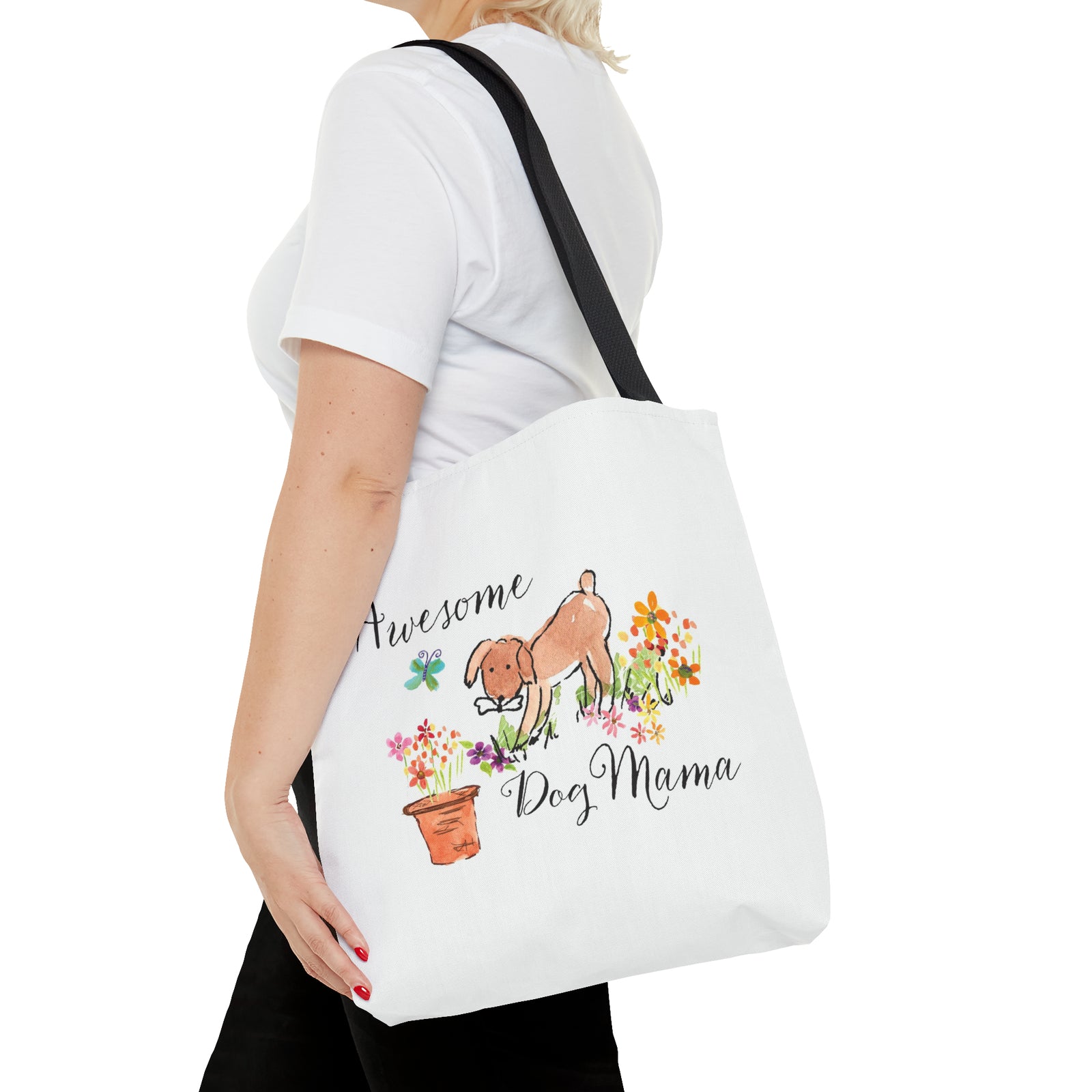 Awesome Dog Mama Tote Bag