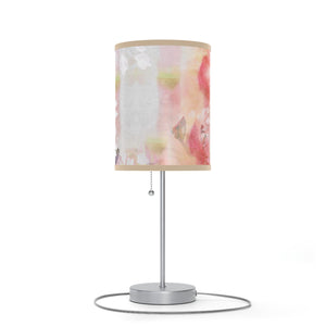Abstract Lamp on a Stand | Pink Abstract Lamp