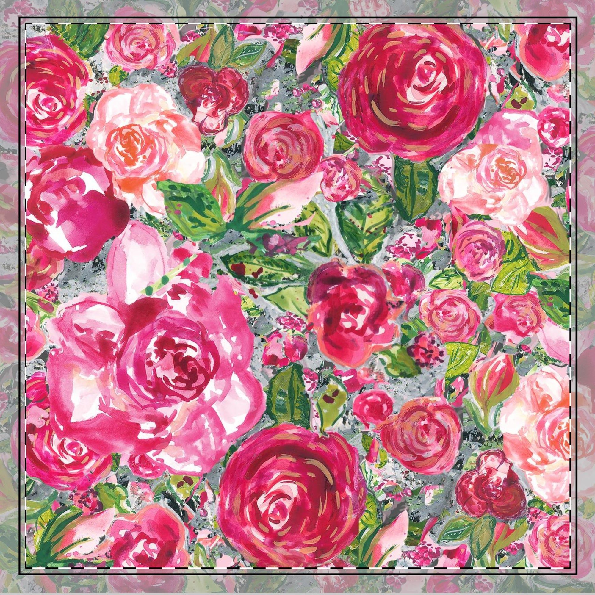 Victorian Cotton Fabric Napkins | Pink Roses Cotton Twill Napkin | Victorian Roses Napkin