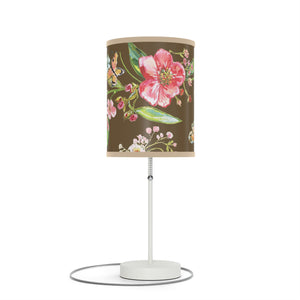 Bedside Table Lamp on a Stand | Floral Table Lamp | Watercolor Art Table Lamp