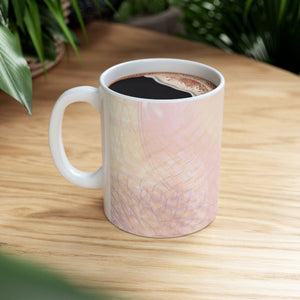 Pink Ceramic Mug, | 11 Ounce Mug | Morning Mood Mug | Mugs for Gifts | Mugs for Work 15 Ounce Mug