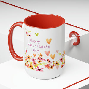 Happy Valentine’s Day 15 oz Mug | Coffee Mugs | Large Mug