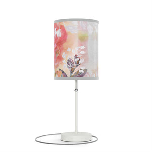 Abstract Lamp on a Stand | Pink Abstract Lamp