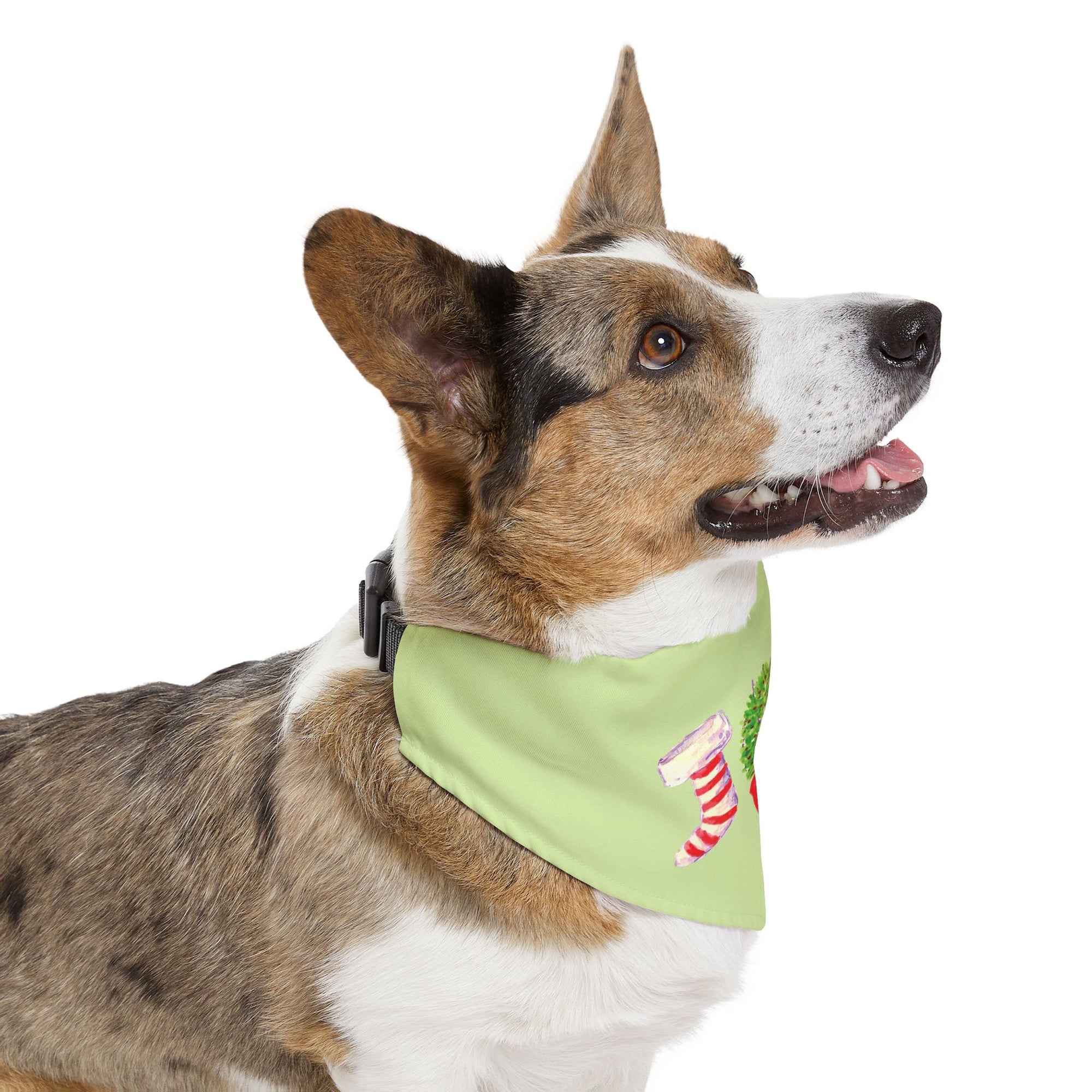 Festive Holiday Pet Bandana, Christmas Dog Accessory, Cute Pet Collar Scarf, Cheerful Pet Gift, Seasonal Dog Apparel