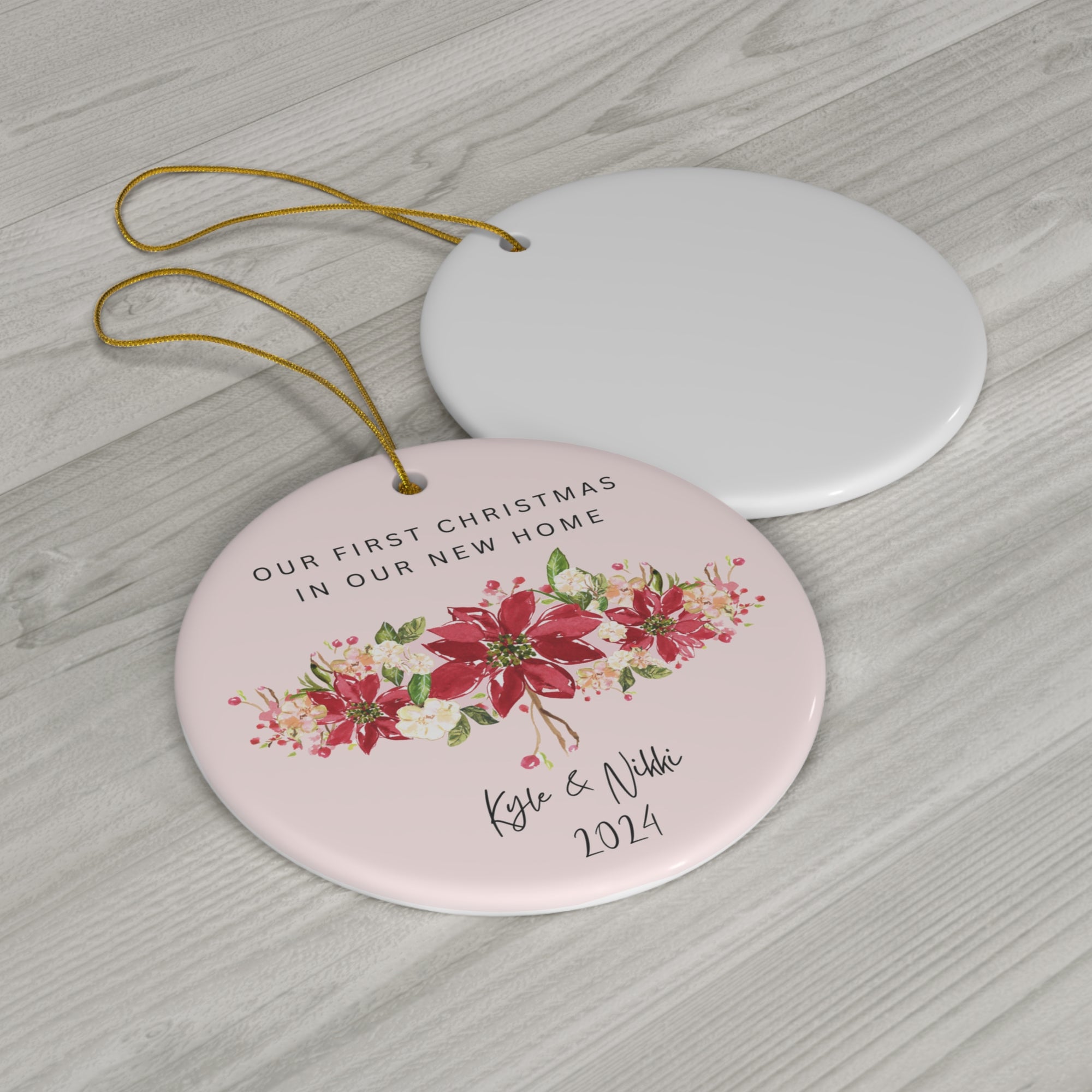 Christmas Personalized Ceramic Ornament | Personalized Christmas Ornament |