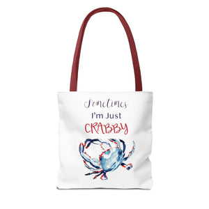 Patriotic Crab Tote Bag | Ocean Travel Bag | Funny Tote Bag