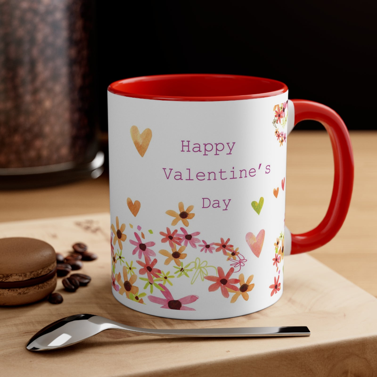 Valentine’s Day Daisy Hill Coffee Mug, 11oz