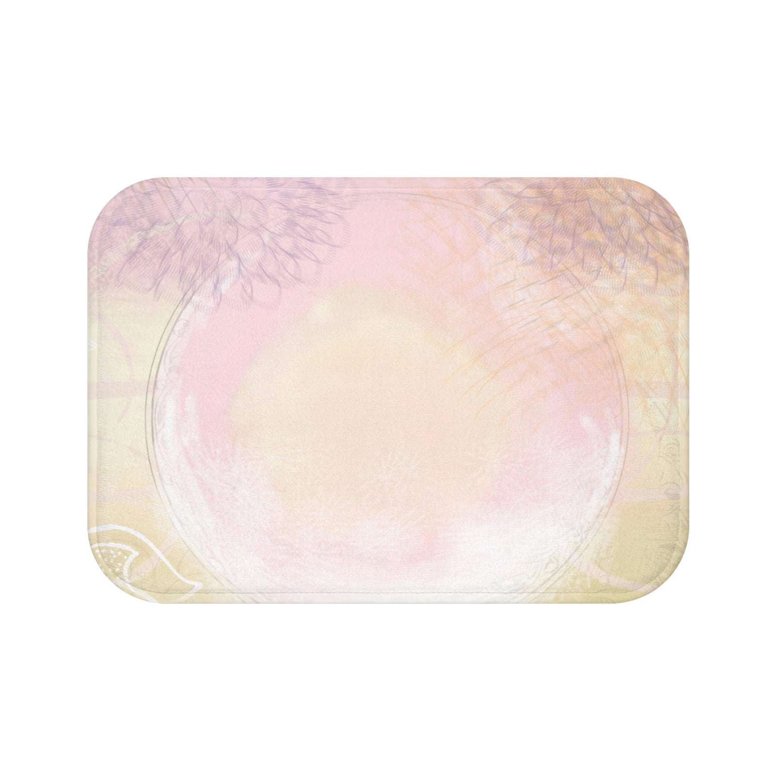 Pastel Blossom Bath Mat, Soft Bathroom Rug, Flower Decor, Floor Mat, Perfect Gift for Home, Spa Vibe, Spring Decor