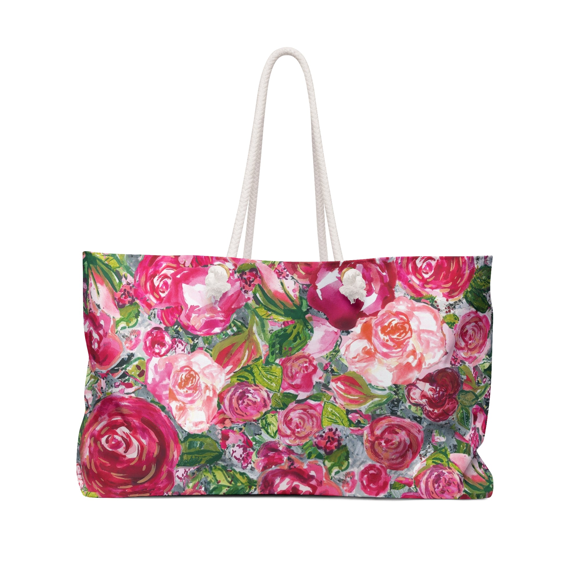 Travel Weekender Bag | Pickle Ball Tote | Book Bag | Floral Beach Bag | Tennis Bag