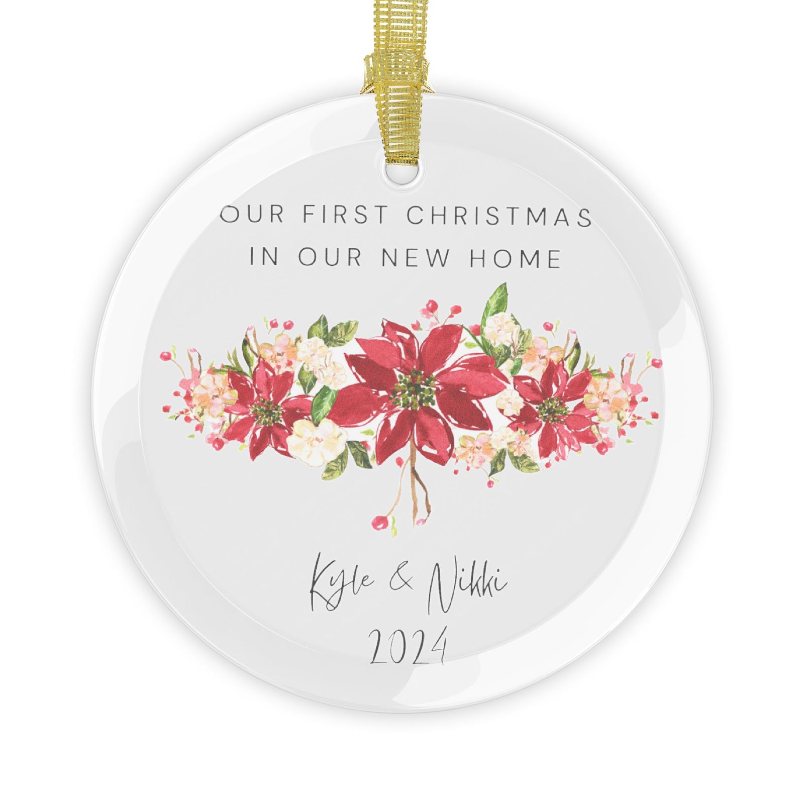 Custom New Home Christmas Ornaments | Christmas Personalized Ornaments | FIrst Christmas in New Home Customized Ornament