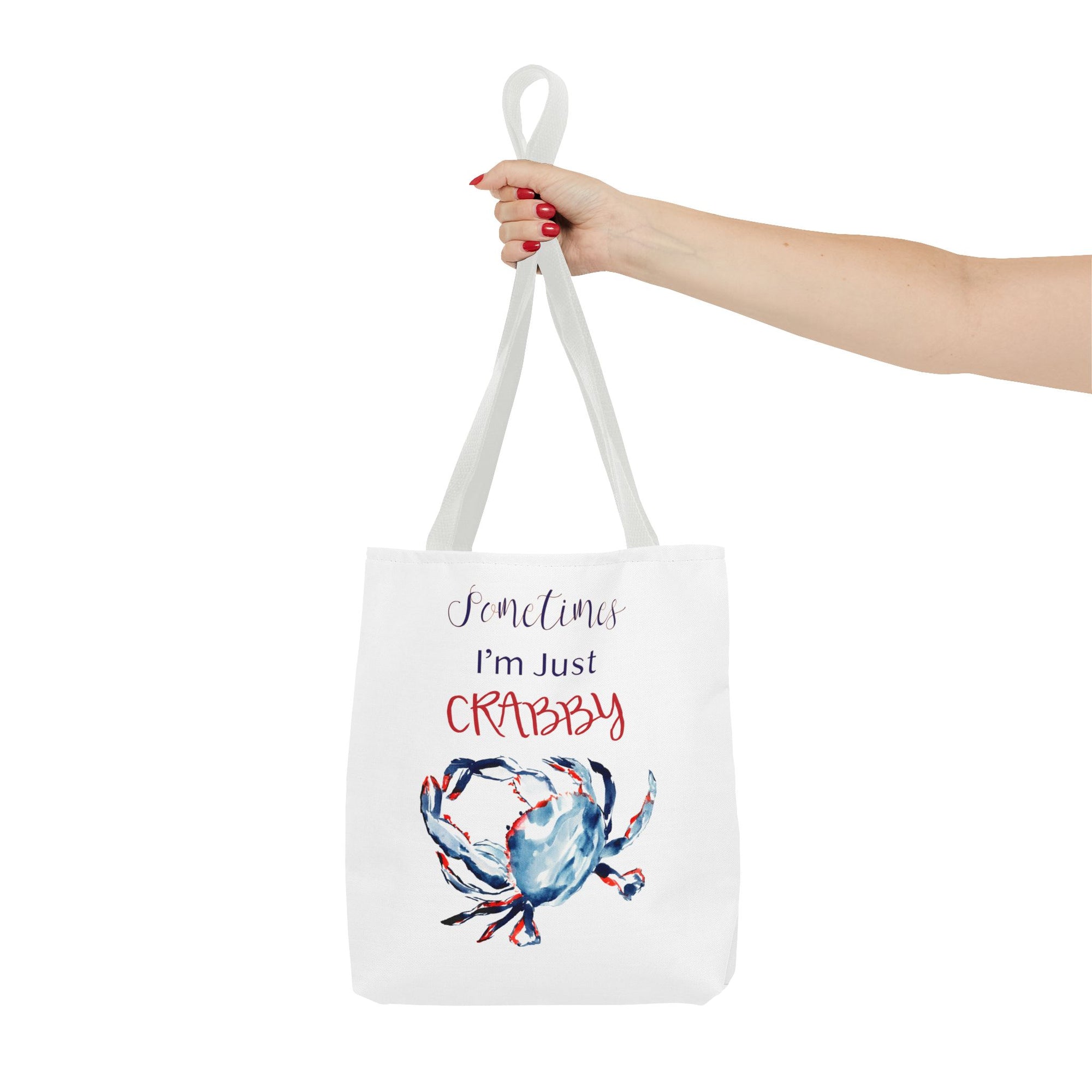 Patriotic Crab Tote Bag | Ocean Travel Bag | Funny Tote Bag