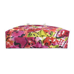 Floral Weekender Bag - Stylish Travel Tote, Beach Bag, Overnight Bag, Gift for Her, Weekend Getaway Essential