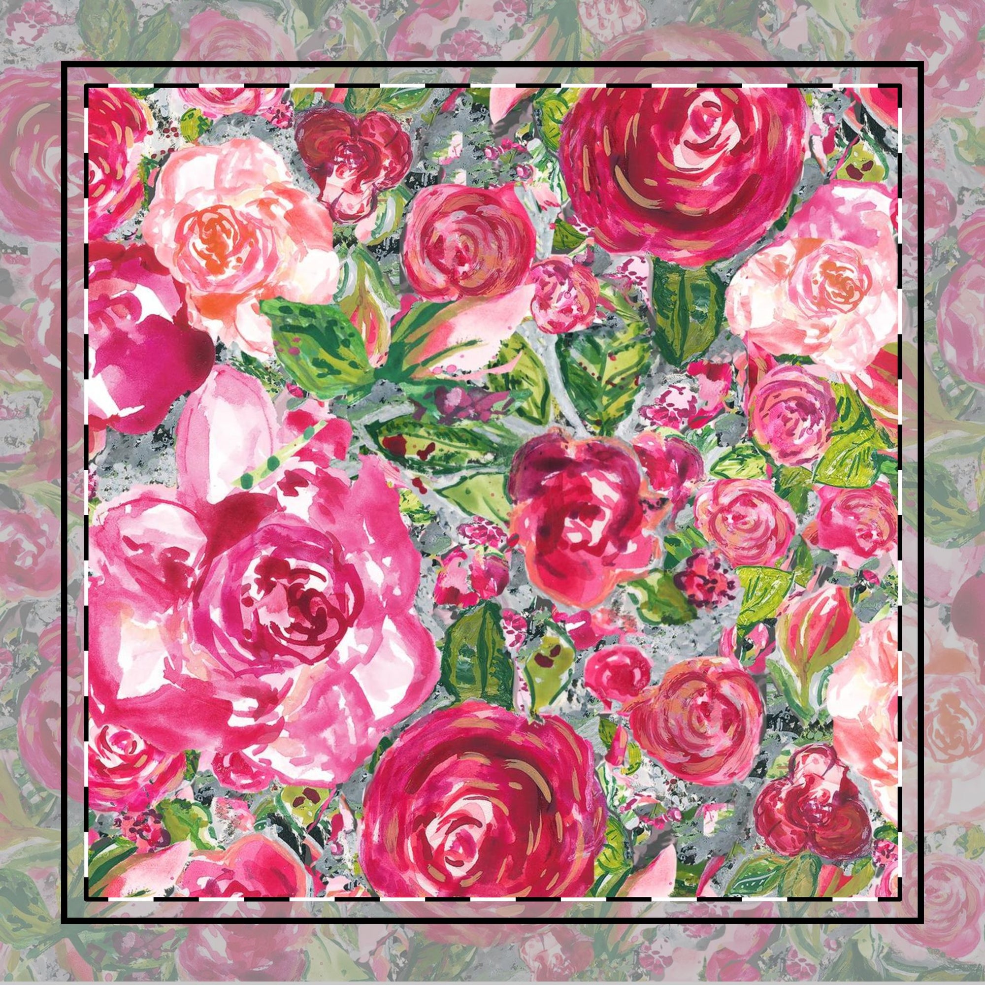 Victorian Cotton Fabric Napkins | Pink Roses Cotton Twill Napkin | Victorian Roses Napkin