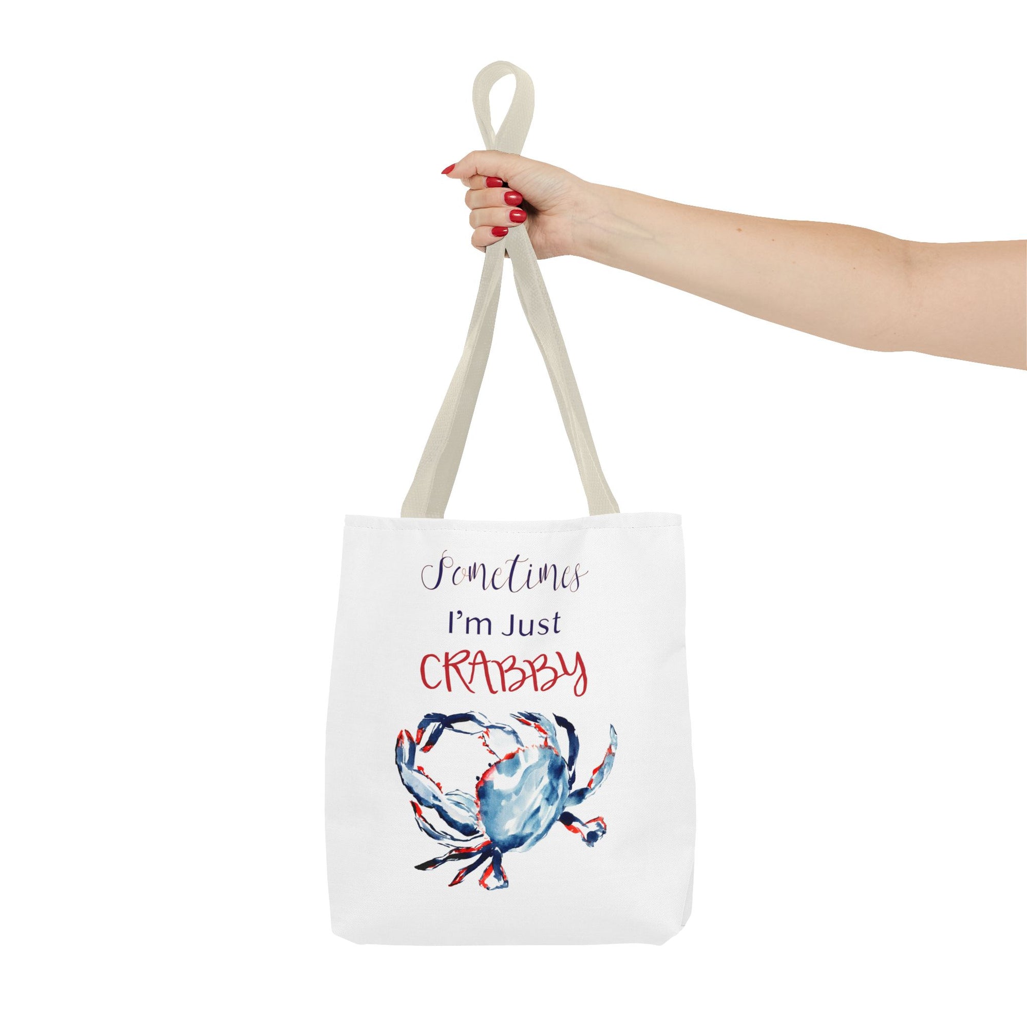 Patriotic Crab Tote Bag | Ocean Travel Bag | Funny Tote Bag