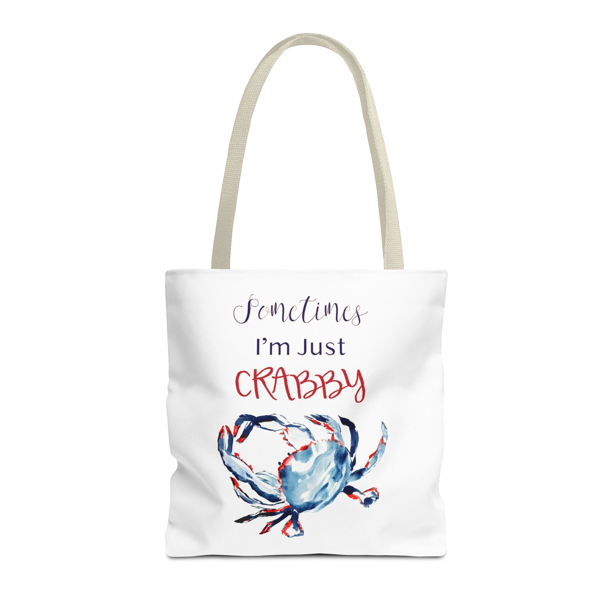 Patriotic Crab Tote Bag | Ocean Travel Bag | Funny Tote Bag