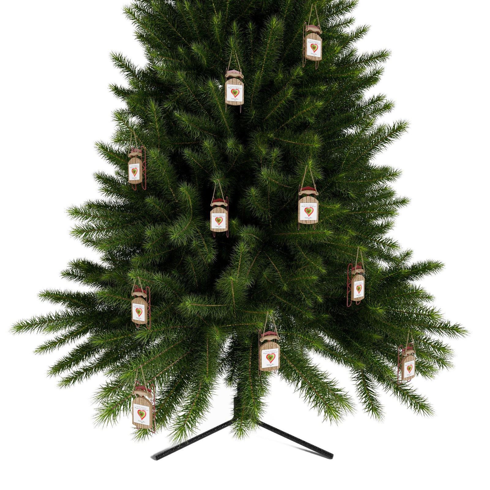 Girlfriend Personalized Christmas Gift | Sled Ornaments | Boyfriend Christmas Gift | Girlfriend Christmas Gift