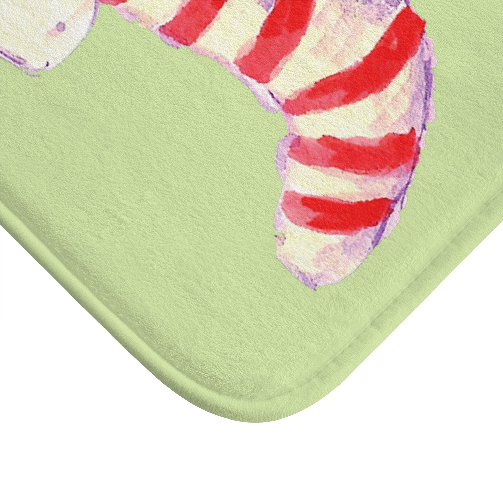 Christmas Stocking Bath Mat, Christmas Bathroom Home Decor, Holiday Decor Rug, Holiday Home Decor for the Bath