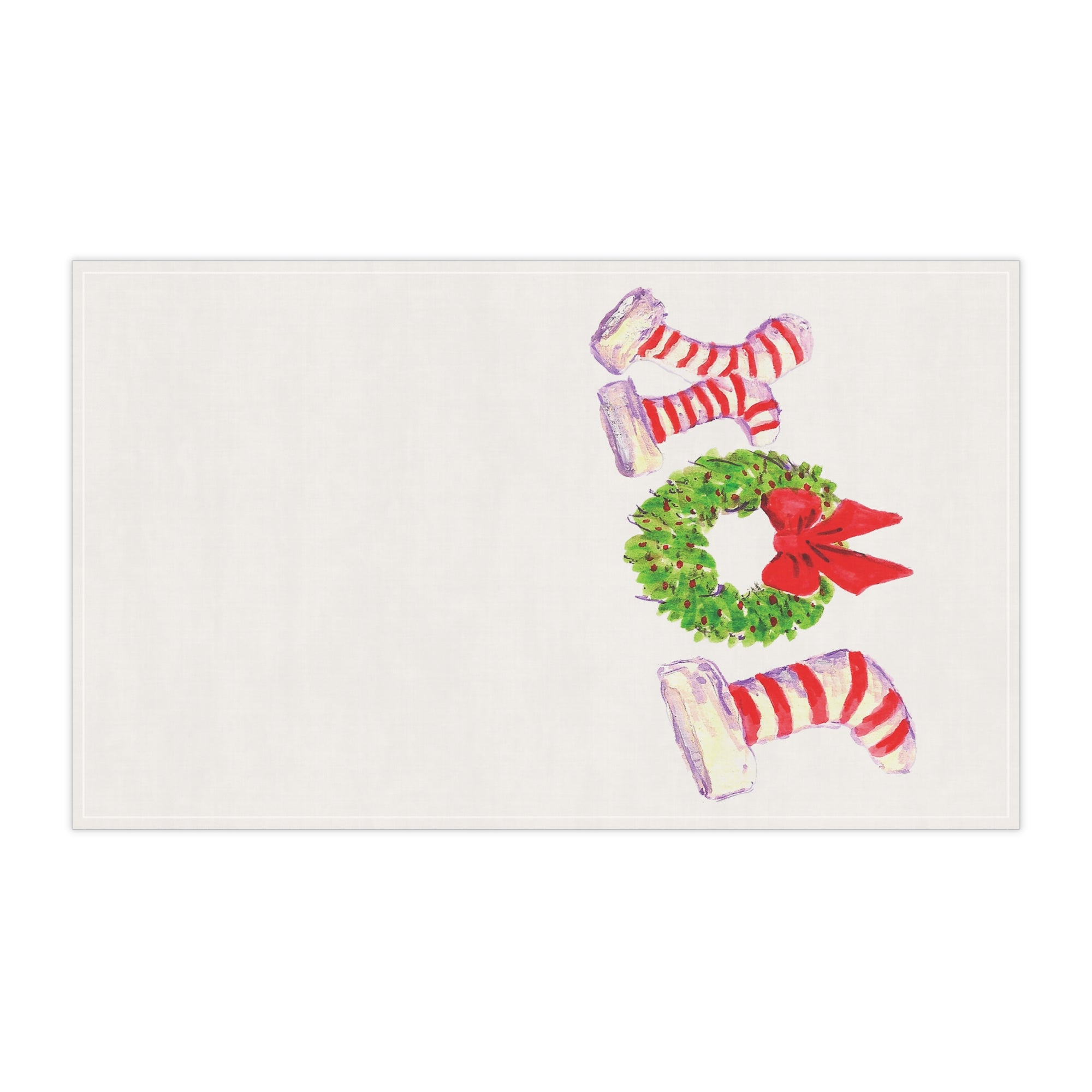 Festive Christmas Tree Tea Towels, Christmas Holiday Kitchen Decor, Christmas Gift, Llama and Tree Design, Cotton Dish Towels, Home Accessories