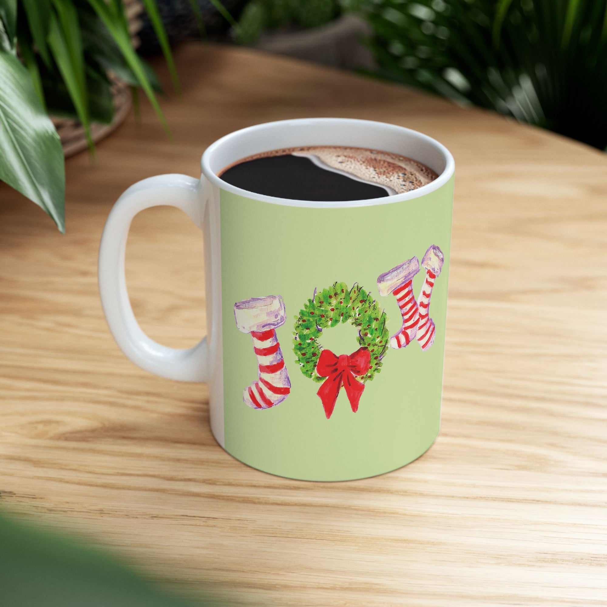Christmas Stocking Ceramic Mug - Holiday Coffee Cup, Winter Gift, Seasonal Decor, Festive Kitchenware, Cute Mug for Gifts