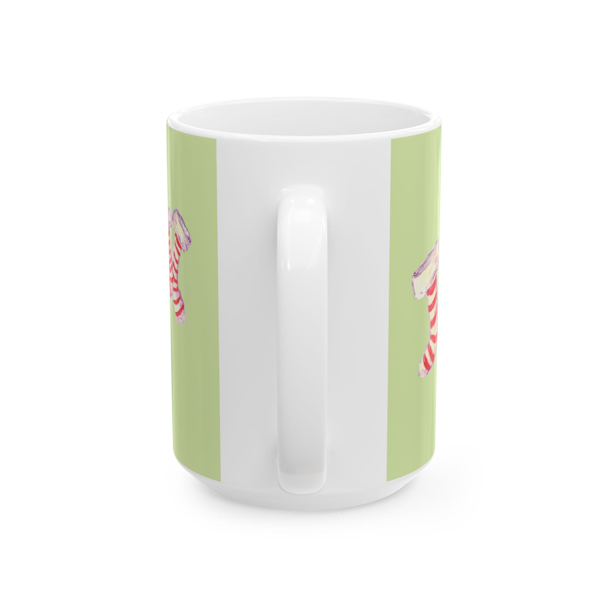 Christmas Stocking Ceramic Mug - Holiday Coffee Cup, Winter Gift, Seasonal Decor, Festive Kitchenware, Cute Mug for Gifts
