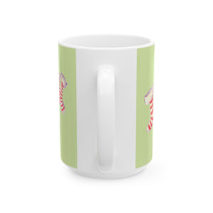 Christmas Stocking Ceramic Mug - Holiday Coffee Cup, Winter Gift, Seasonal Decor, Festive Kitchenware, Cute Mug for Gifts
